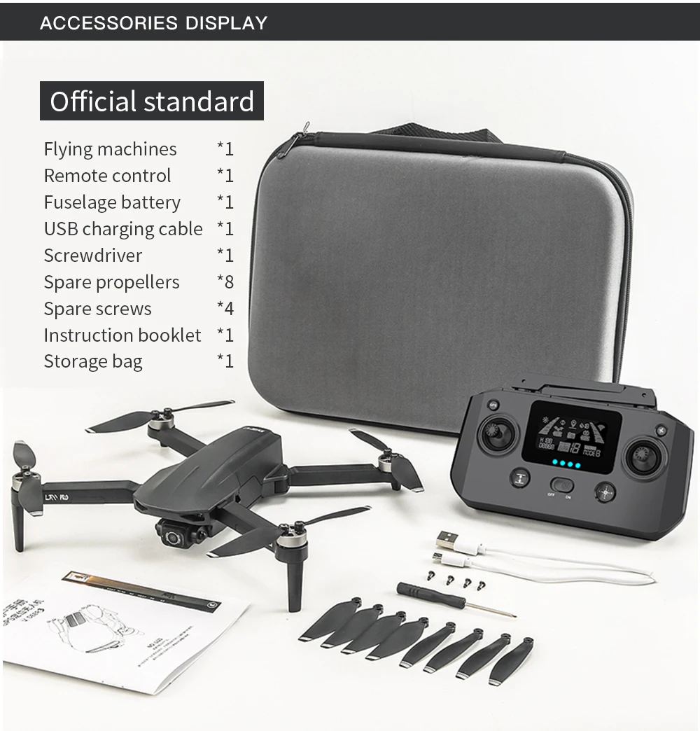 L700 PRO Drone - GPS FPV 1.2Km Drone 4K Professional Dual HD Camera Aerial Photography Brushless Motor Foldable Quadcopter Toys 55 L700 PRO Drone, accessories display official standard flying machines *1 remote control fuselage battery