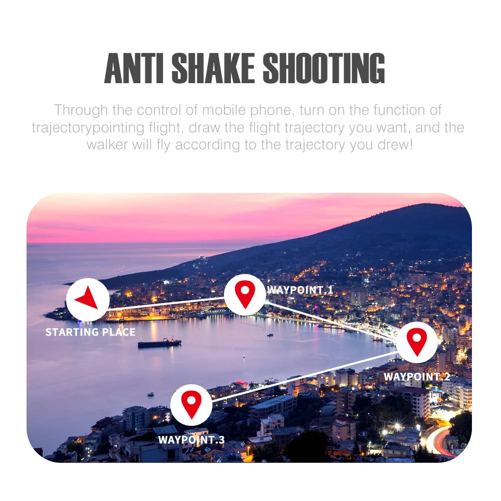 HJ96 Drone - HD 1080P 4K Dual Camera Switching Wifi FPV Drones Altitude Hold Quadcopter Toys For Beginner 36 HJ96 Drone, ANTI SHAKE SHOOTING Through the control of mobile phone, turn on the function