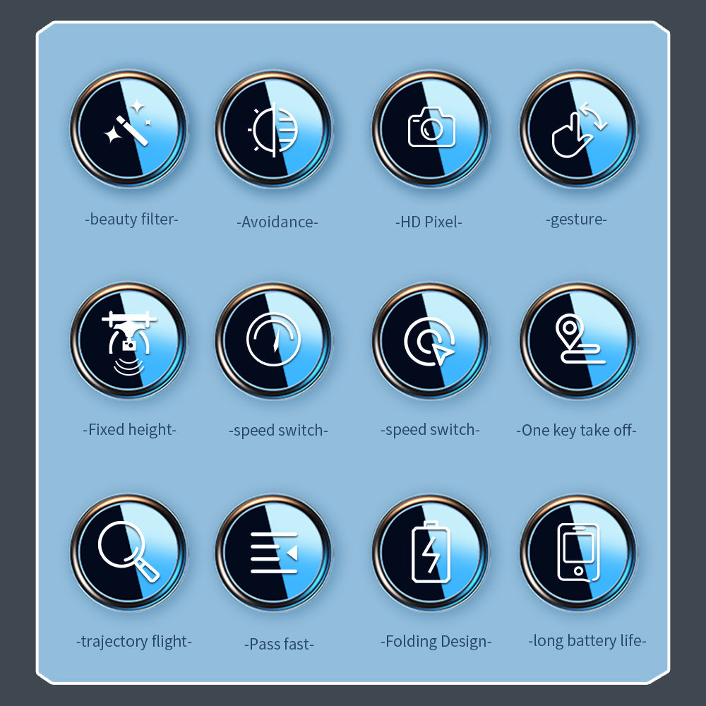 ZFR F185 Pro Drone - 4K HD Dual Camera Intelligent Obstacle Avoidance UAV Quadcopter Mini Drone 29 ZFR F185 Pro Drone, beauty filter- avoidance-