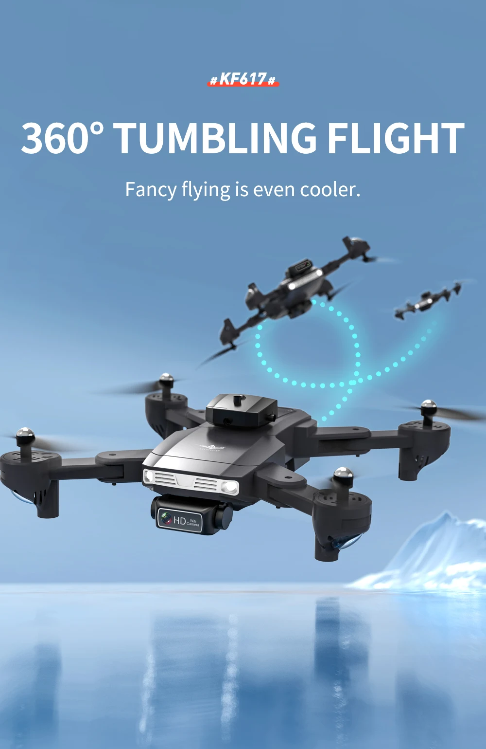 KF617 Drone - 4K Profesional 2.4G WiFi HD Dual Camera With Obstacle Avoidance Foldable Quadcopter RC Helicopter Toys 34 KF617 Drone, #kf617 # 3600 tumbling flight fancy flying