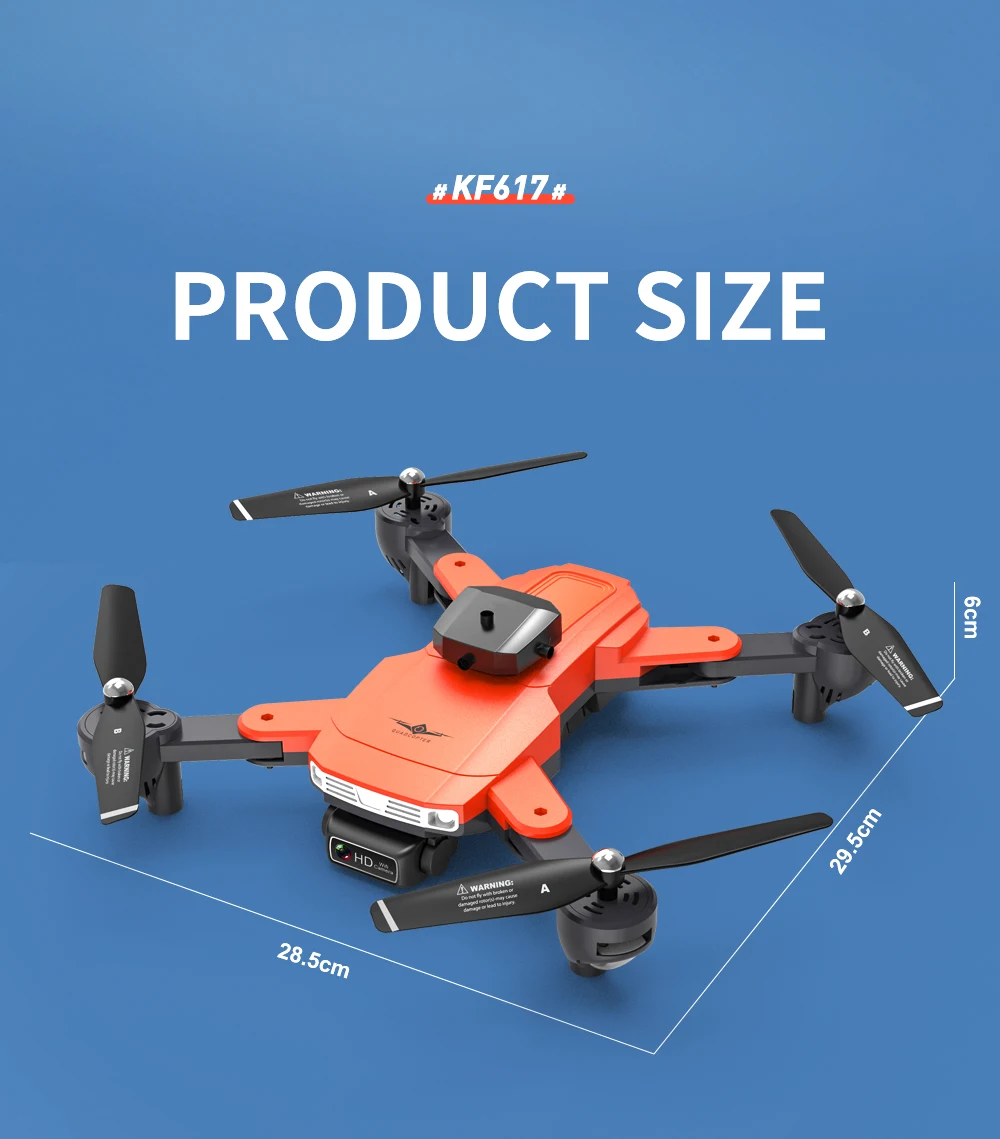 KF617 Drone - 4K Profesional 2.4G WiFi HD Dual Camera With Obstacle Avoidance Foldable Quadcopter RC Helicopter Toys 39 KF617 Drone, kf617 drone specifications video capture resolution : 1080