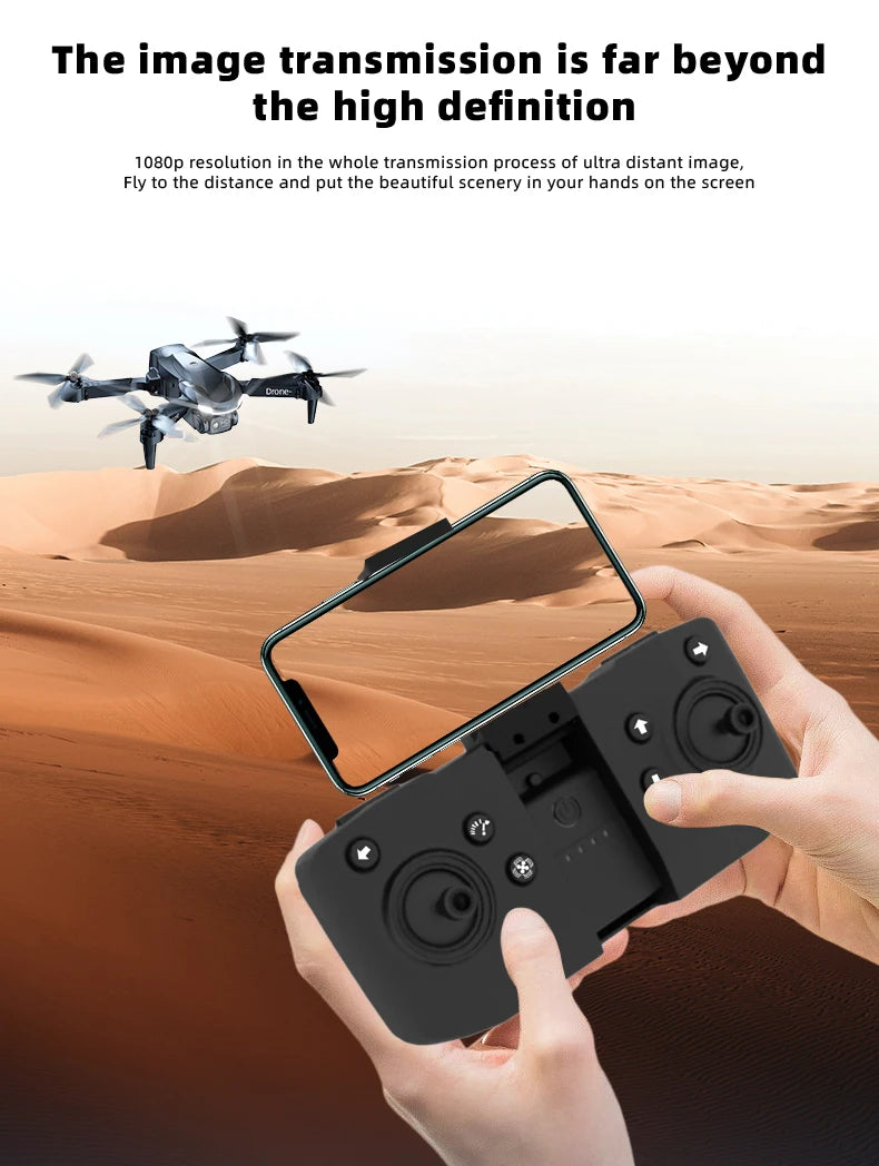 H98 Pro Drone - 4K Dual HD Camera Aerial Four Axis Aircraft Obstacle Avoidance RC Helicopter Dron Adult Toys 2023 best drone 17 H98 Pro Drone, the image transmission is far beyond the high definition 108op resolution