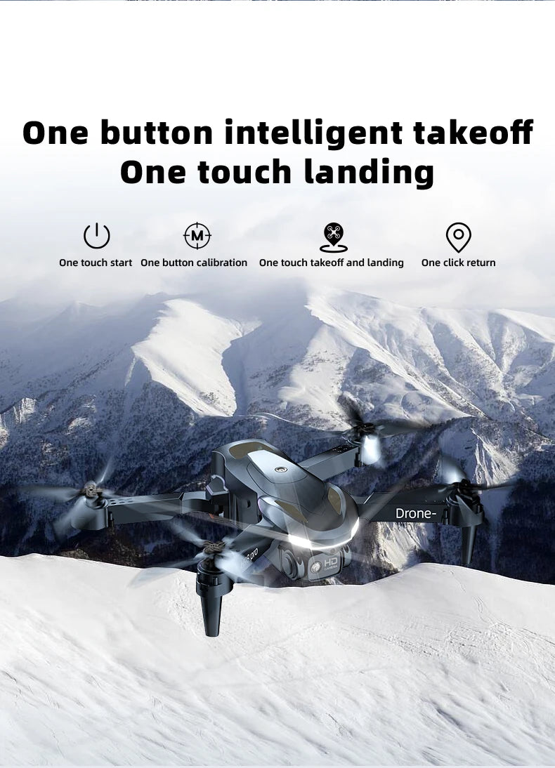 H98 Pro Drone - 4K Dual HD Camera Aerial Four Axis Aircraft Obstacle Avoidance RC Helicopter Dron Adult Toys 2023 best drone 20 H98 Pro Drone, drone - one button intelligent takeoff one touch landing one touch take