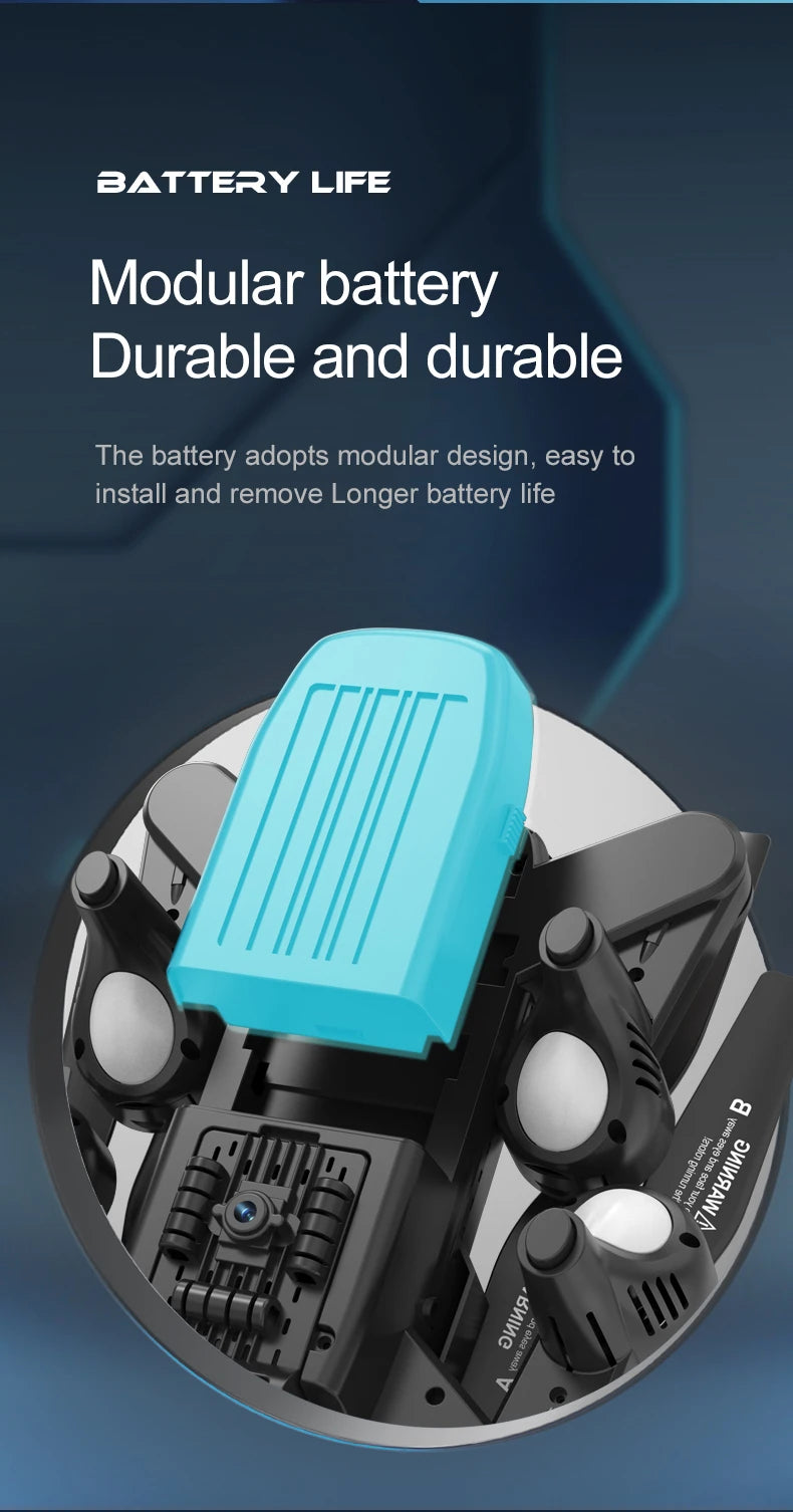 S8 Drone - 4K HD WIFI FPV Drone Dual Camera Height Hold RC Foldable Quadcopter Dron Rc Helicopter Drone Gift Toy 24 S8 Drone, battery life modular battery durable and durable the battery adopts modular design