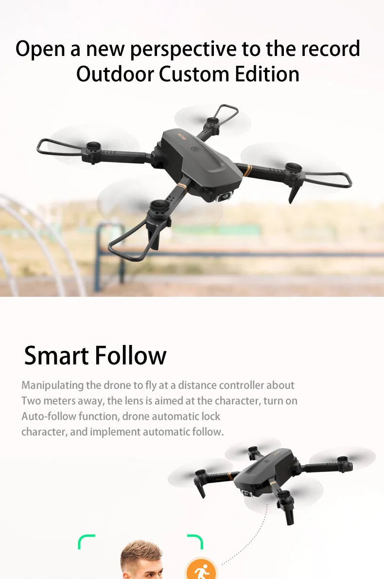 V4 Drone 4K Hd Groothoek Camera 1080P Wifi Fpv Drone Dual Camera Quadcopter 10 V4 Drone, open a new perspective to the outdoor custom edition smart follow .