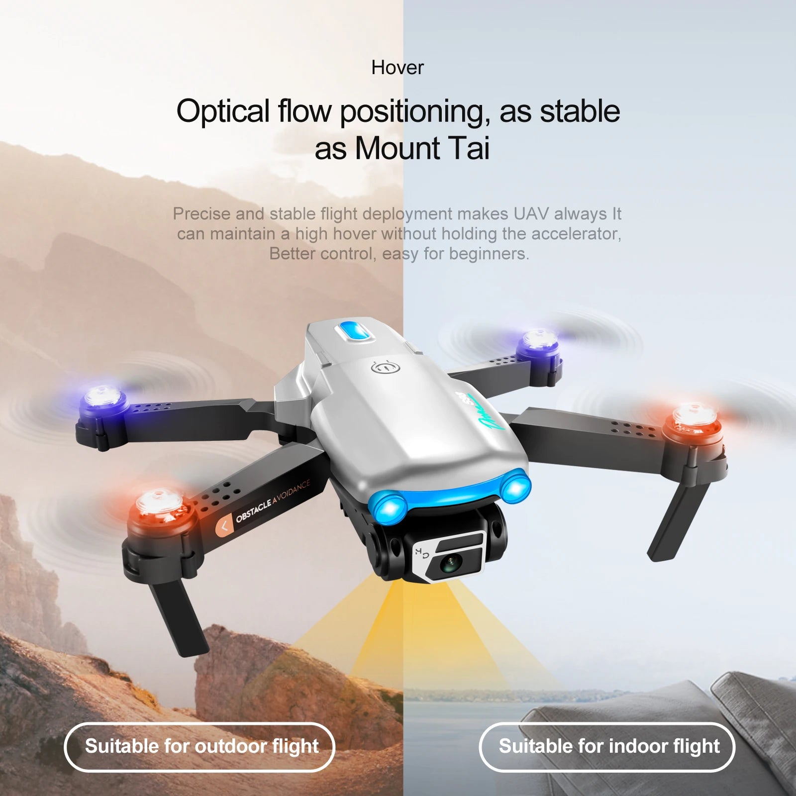 S98 Drone - كاميرا مزدوجة 4K 1080P واي فاي HPV ارتفاع عقد RC قابلة للطي كوادكوبتر درون Rc هليكوبتر بدون طيار هدية اللعب 42 S98 Drone, uav can maintain a high hover without holding the accelerator