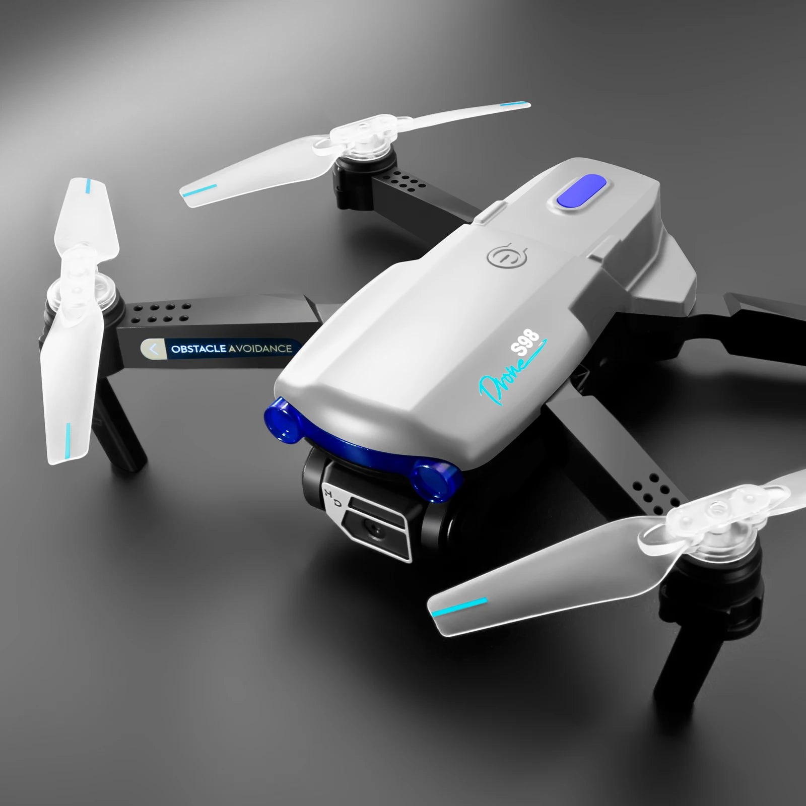 S98 Drone - كاميرا مزدوجة 4K 1080P واي فاي HPV ارتفاع عقد RC قابلة للطي كوادكوبتر درون Rc هليكوبتر بدون طيار هدية اللعب 55 S98 Drone, kbdfa aerial photography s98 is a