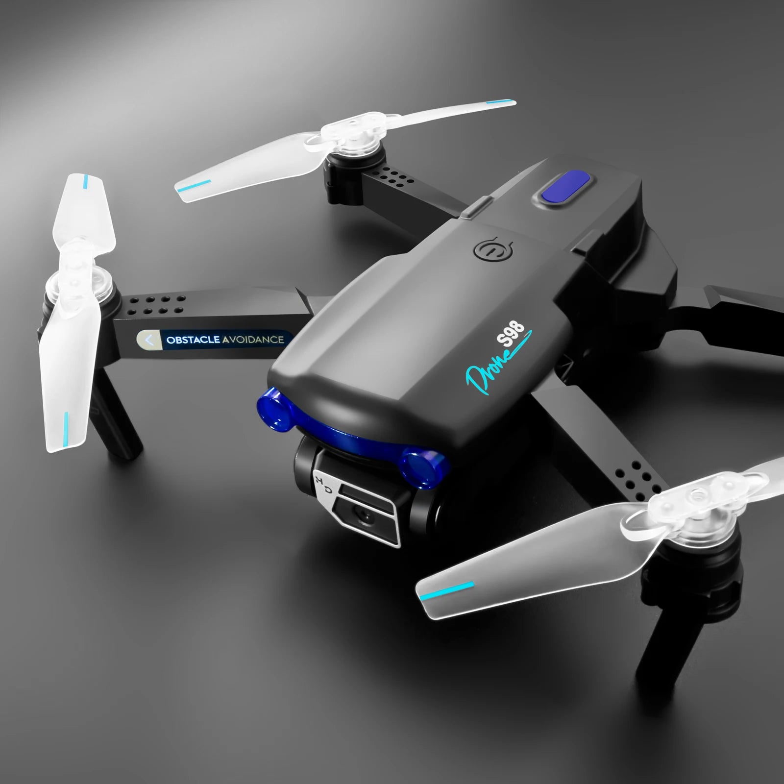 S98 Drone - كاميرا مزدوجة 4K 1080P واي فاي HPV ارتفاع عقد RC قابلة للطي كوادكوبتر درون Rc هليكوبتر بدون طيار هدية اللعب 56 S98 Drone, kbdfa aerial photography s98 is a