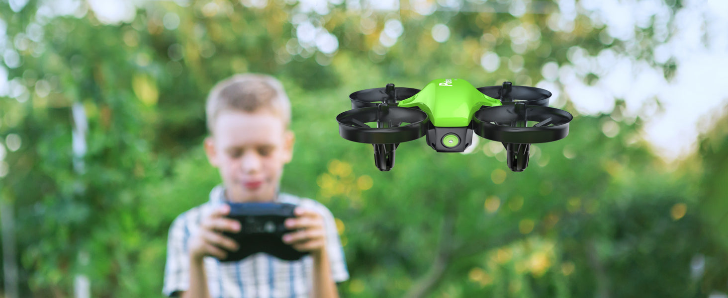 Potensic Upgraded A20 Mini Drone - Easy to Fly Even to Kids and Beginners, RC Helicopter Quadcopter with Auto Hovering, Headless Mode, 3 Batteries and Remote Control, Gift Choice for Boys and Girls 16 altitude hold the altitude set by the barometer makes the mini
