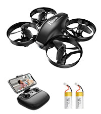 Potensic Upgraded A20 Mini Drone - Easy to Fly Even to Kids and Beginners, RC Helicopter Quadcopter with Auto Hovering, Headless Mode, 3 Batteries and Remote Control, Gift Choice for Boys and Girls 21 Potensic Upgraded A20 Mini Drone, simple operation makes it easy for kids and parents to play together