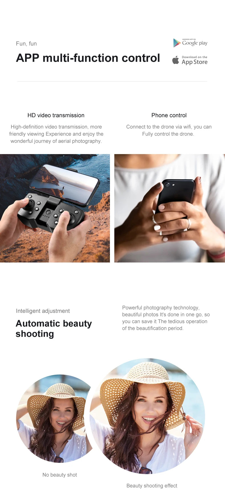 S8000 Drone, google play app multi-function control download on the app store h