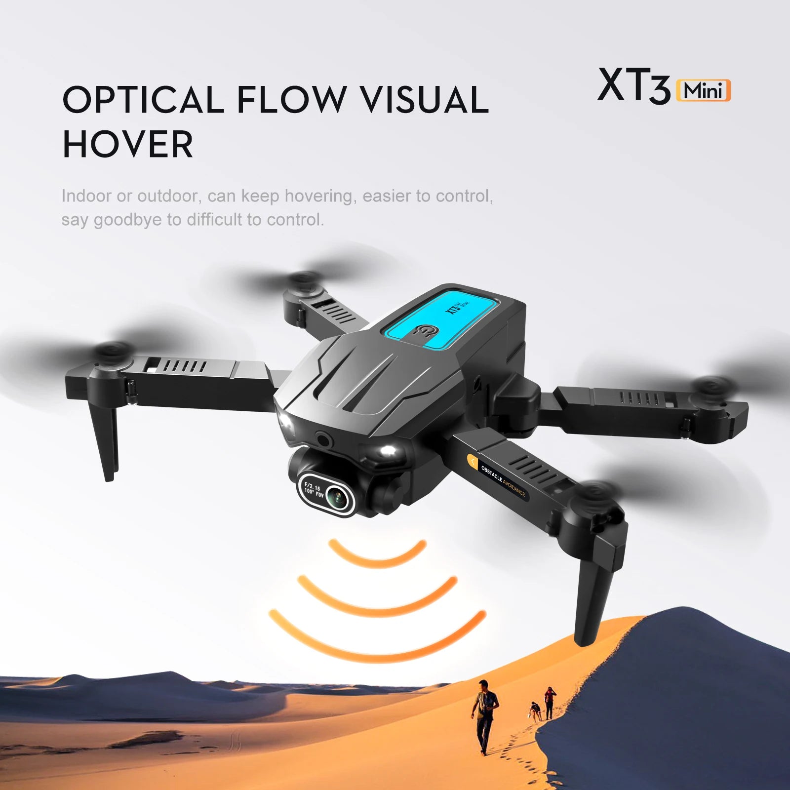 XT3 Drone - كاميرا مزدوجة 4K لتجنب العوائق، تحديد موضع التدفق البصري، طائرة كوادكوبتر قابلة للطي، هدايا 30 XT3 Drone, optical flow visual xt3 mini hover indoor or outdoor, can