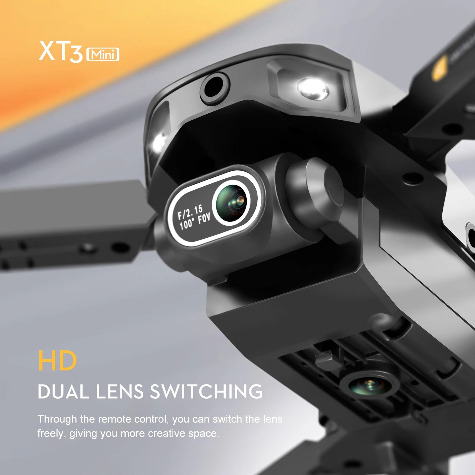 XT3 Drone - كاميرا مزدوجة 4K لتجنب العوائق، تحديد موضع التدفق البصري، طائرة كوادكوبتر قابلة للطي، هدايا 32 XT3 Drone - 4