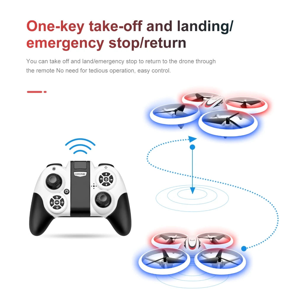 S123 Mini Drone - Remote control Quadcopter Aircraft Radio control UFO Hand Control Altitude Hold Helicopter toys for Kids boy 25 S123 Mini Drone, one-key take-off and landingl emergency stoplreturn