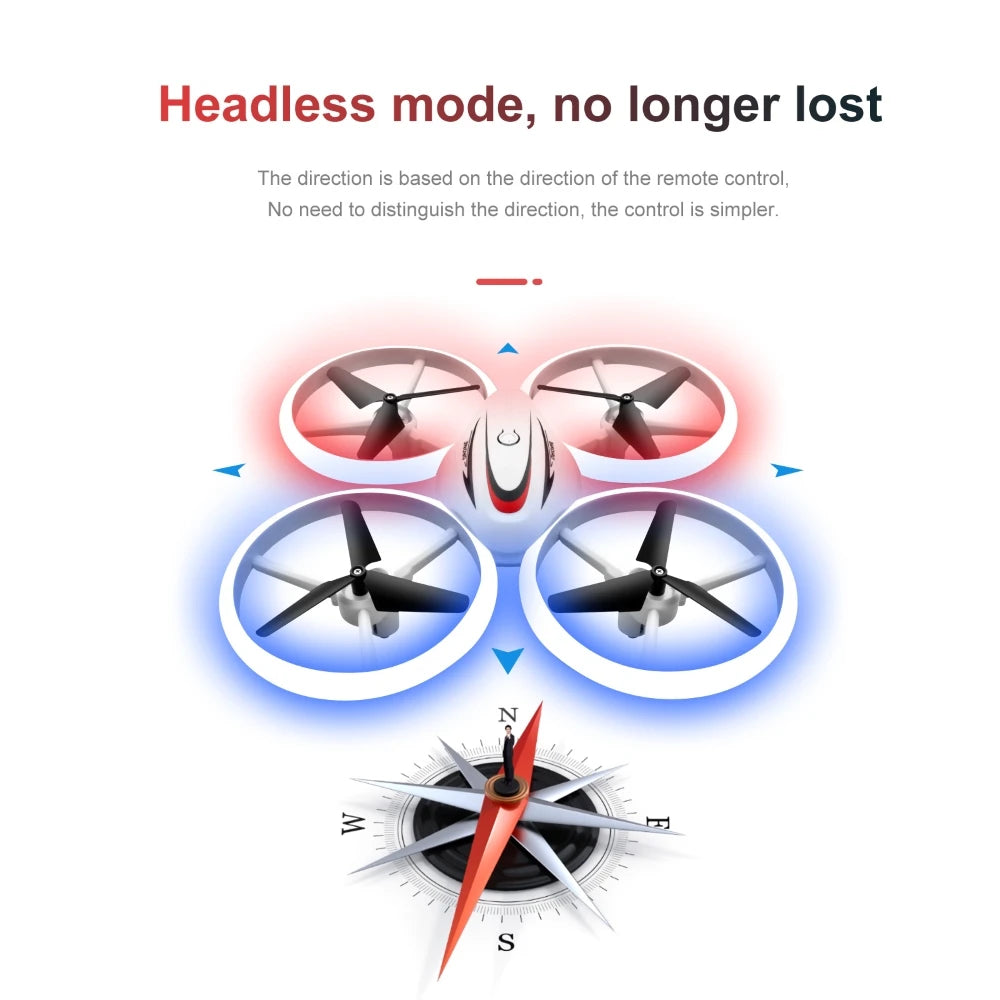 S123 Mini Drone - Remote control Quadcopter Aircraft Radio control UFO Hand Control Altitude Hold Helicopter toys for Kids boy 26 S123 Mini Drone, headless mode: no longer lost the direction is based on the