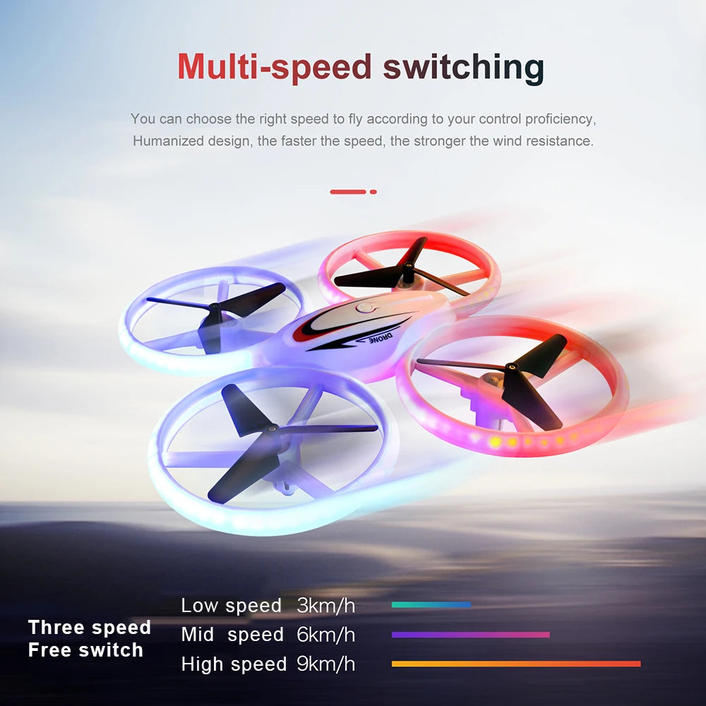 S123 Mini Drone - Remote control Quadcopter Aircraft Radio control UFO Hand Control Altitude Hold Helicopter toys for Kids boy 27 S123 Mini Drone, multi-speed switching you can choose the right speed to fly according to