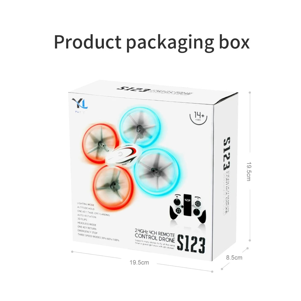 S123 Mini Drone - Remote control Quadcopter Aircraft Radio control UFO Hand Control Altitude Hold Helicopter toys for Kids boy 32 S123 Mini Drone, headless mode,no need to adjust the position of aircraft before