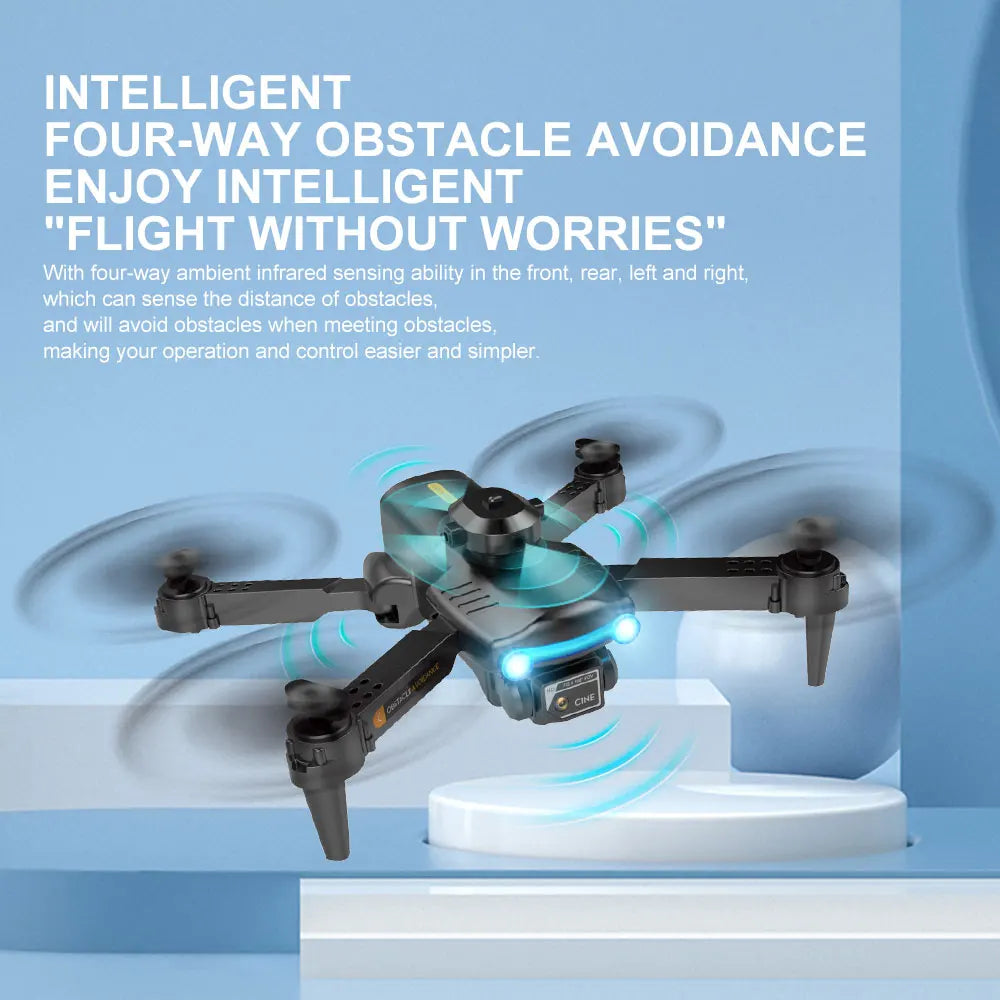 F187 Drone - 2024 New 4K HD Dual Cameras Optical Flow Obstacle Avoidance Remote Control Professional Drones 32 F187 Drone, intelligent "flight without worries" with four-way infrare