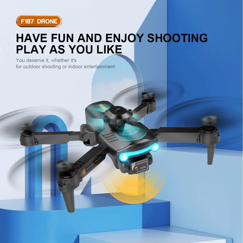F187 Drone - 2024 New 4K HD Dual Cameras Optical Flow Obstacle Avoidance Remote Control Professional Drones 34 F187 Drone, f187 drone have fun and enjoy shooting play as you like