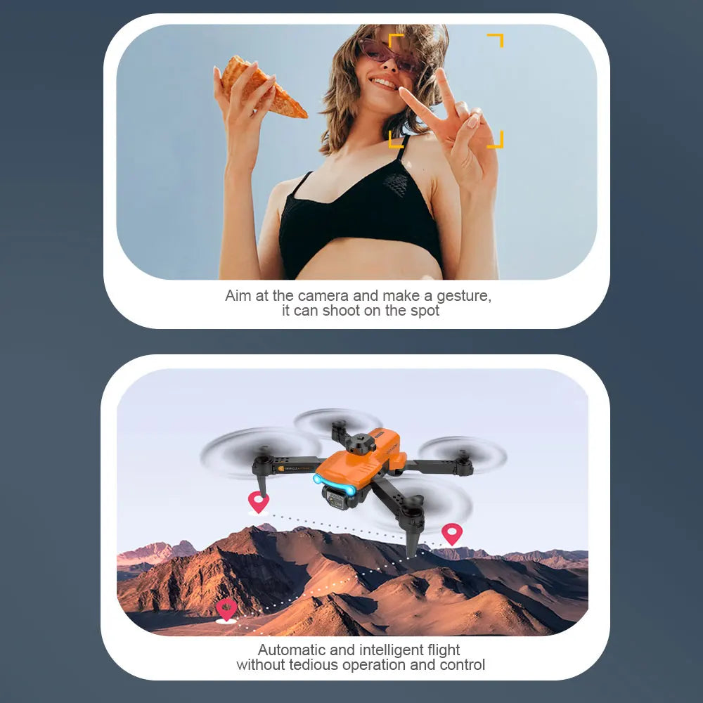 F187 Drone - 2024 New 4K HD Dual Cameras Optical Flow Obstacle Avoidance Remote Control Professional Drones 42 F187 Drone, the camera can shoot on the spot automatic and intelligent flight without tedious operation