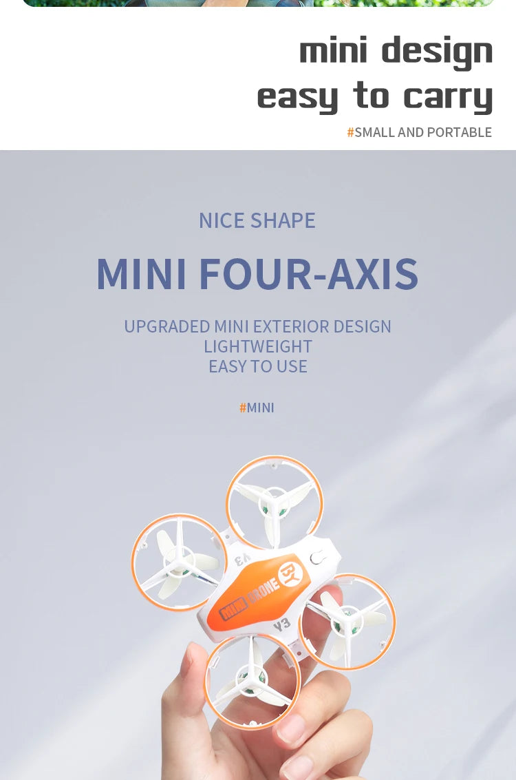 Y3 Mini Ufo Quadcopter with Lights, mini design easy to carry small and portable nice shape mini four-axi