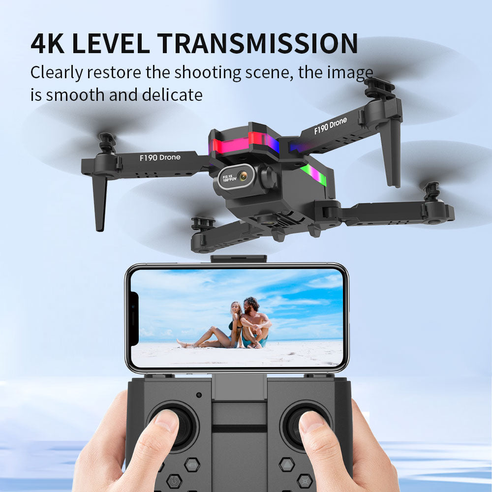 F190 Drone, 4k level transmission clearly restore the shooting scene, the image is smooth