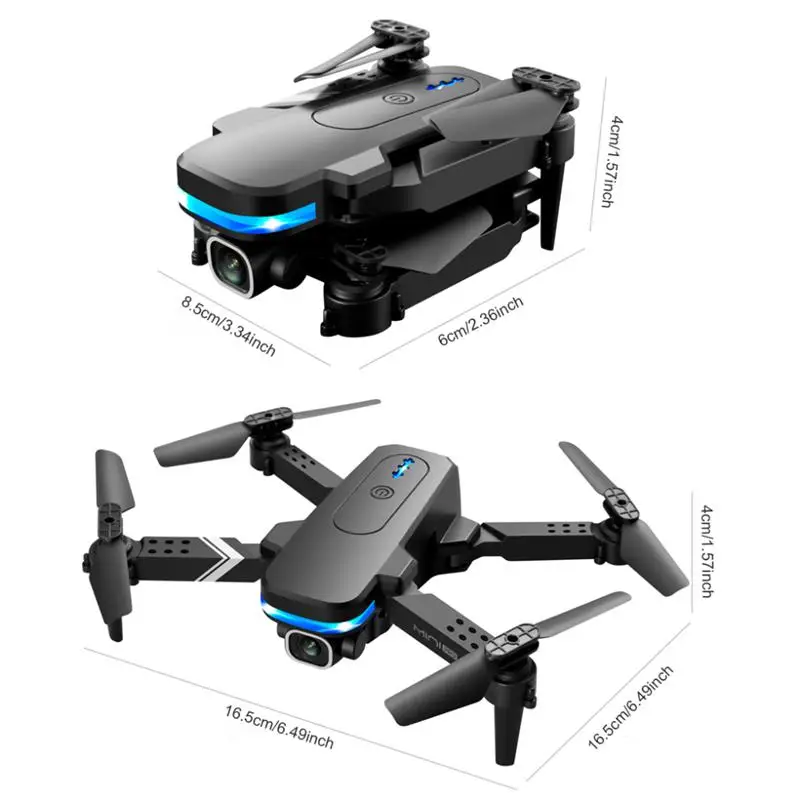 KY910 Mini Drone - 2024 New 4K Professional HD Dual Camera 2.4G Wifi FPV Foldable RC Quadcopter Aerial Photography Aircraft 14 KY910 Mini Drone, 136inch scm/3. 6cm/2.