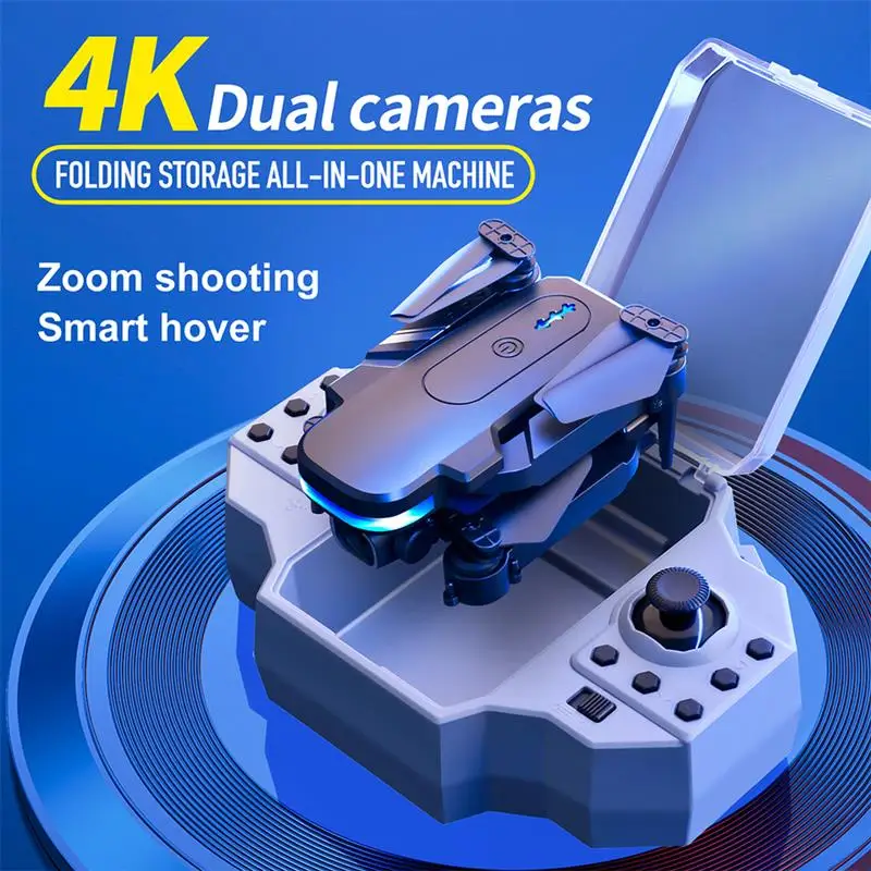 KY910 Mini Drone - 2024 New 4K Professional HD Dual Camera 2.4G Wifi FPV Foldable RC Quadcopter Aerial Photography Aircraft 16 KY910 Mini Drone, 4k dual cameras folding storage all-in-one machine zoom