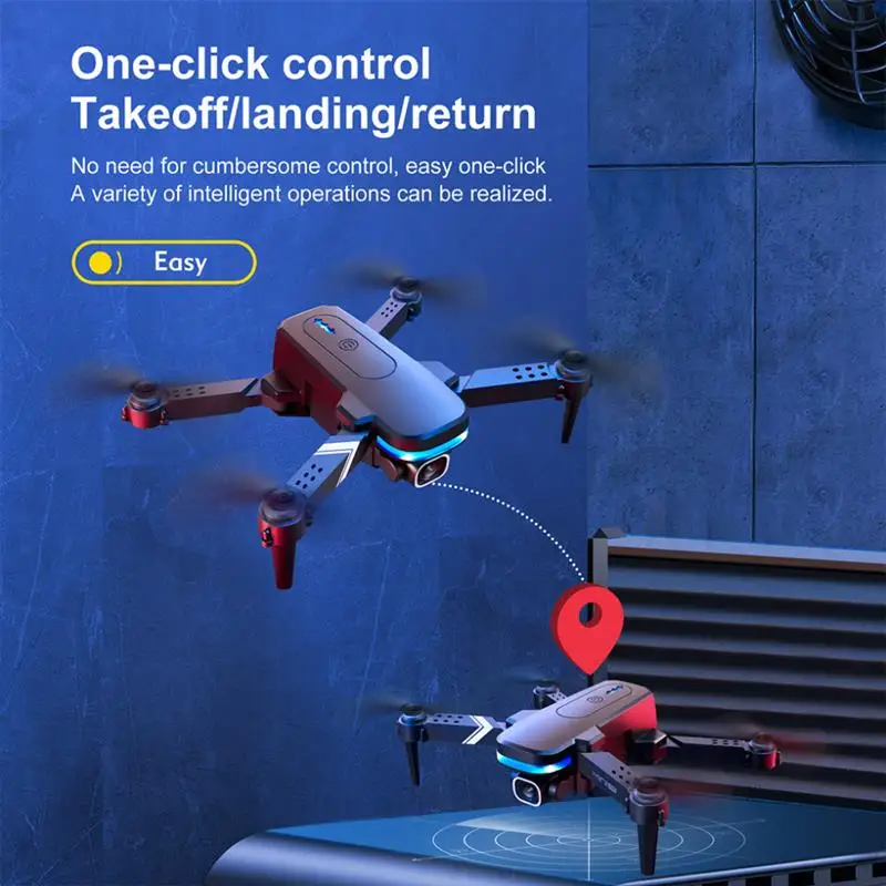 KY910 Mini Drone - 2024 New 4K Professional HD Dual Camera 2.4G Wifi FPV Foldable RC Quadcopter Aerial Photography Aircraft 19 KY910 Mini Drone, easy one-click a variety of intelligent operations can be realized