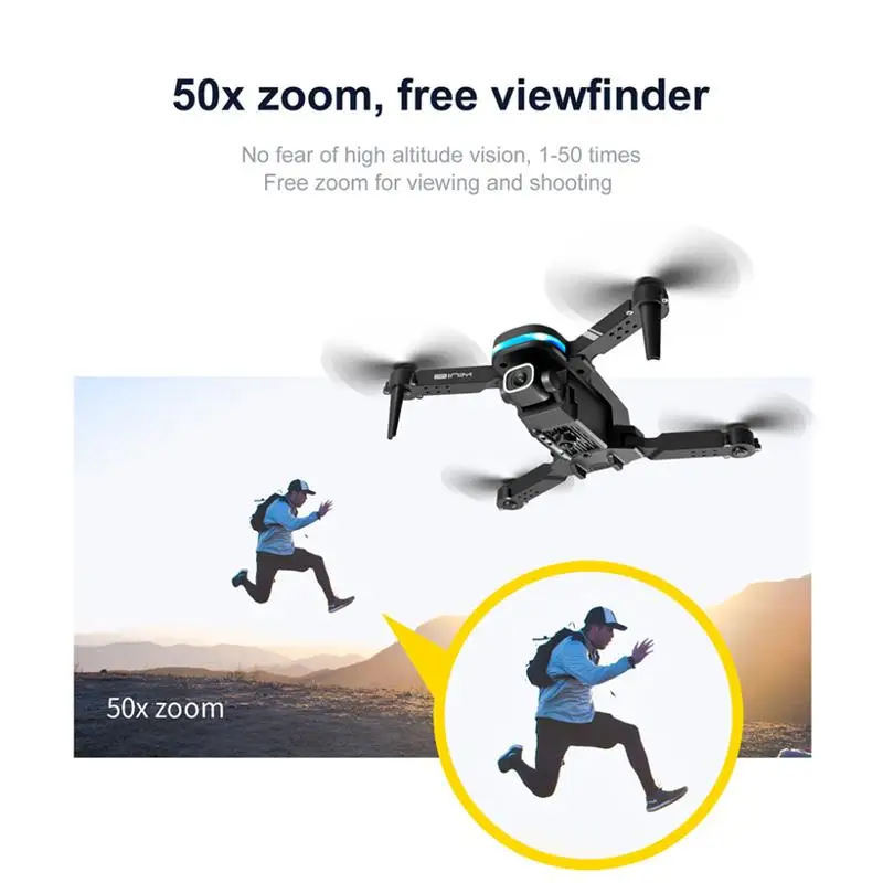 KY910 Mini Drone - 2024 New 4K Professional HD Dual Camera 2.4G Wifi FPV Foldable RC Quadcopter Aerial Photography Aircraft 32 KY910 Mini Drone, 50x zoom, free viewfinder no fear of high altitude vision