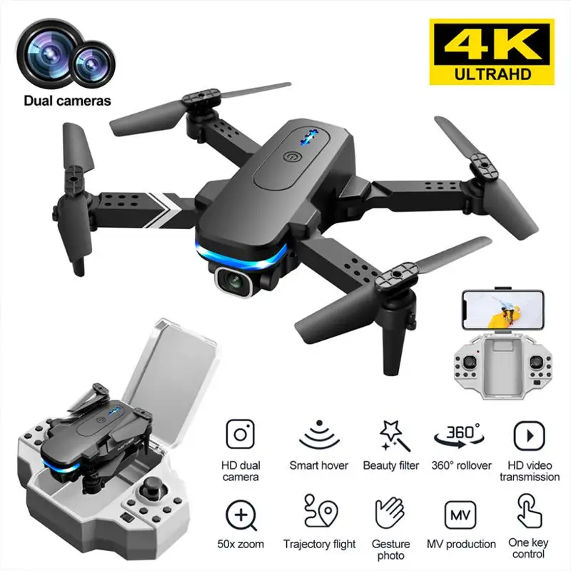 KY910 Mini Drone - 2024 New 4K Professional HD Dual Camera 2.4G Wifi FPV Foldable RC Quadcopter Aerial Photography Aircraft 36 KY910 Mini Drone, 4k ultrahd dual cameras 360 hd smart hover