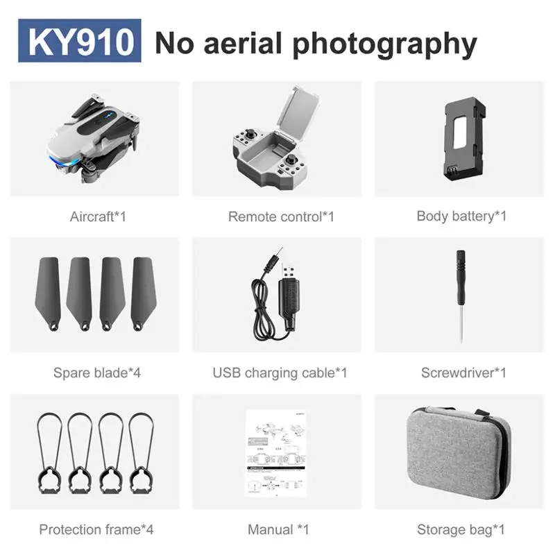 KY910 Mini Drone - 2024 New 4K Professional HD Dual Camera 2.4G Wifi FPV Foldable RC Quadcopter Aerial Photography Aircraft 40 KY910 Mini Drone, ky91o no aerial photography aircraft*1 remote control*1