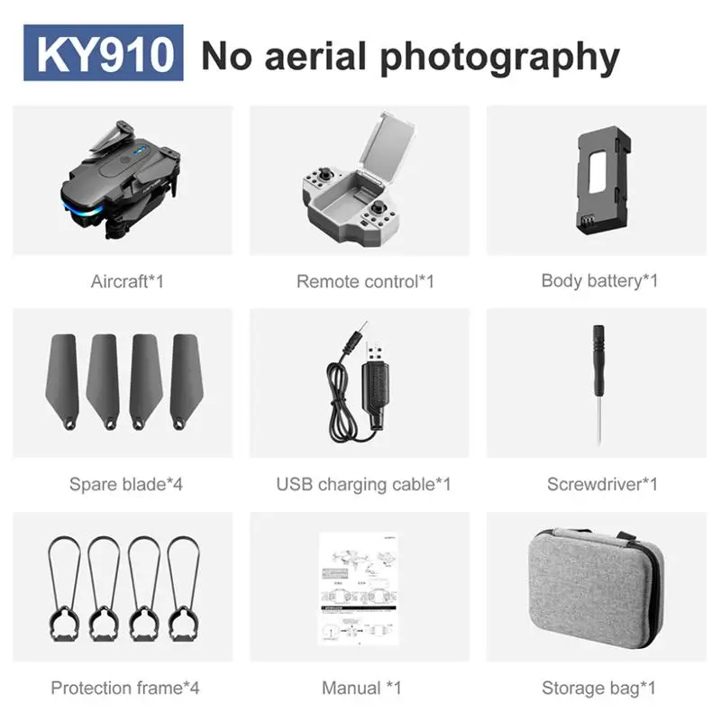 KY910 Mini Drone - 2024 New 4K Professional HD Dual Camera 2.4G Wifi FPV Foldable RC Quadcopter Aerial Photography Aircraft 41 KY910 Mini Drone, ky91o no aerial photography aircraft*1 remote control*1