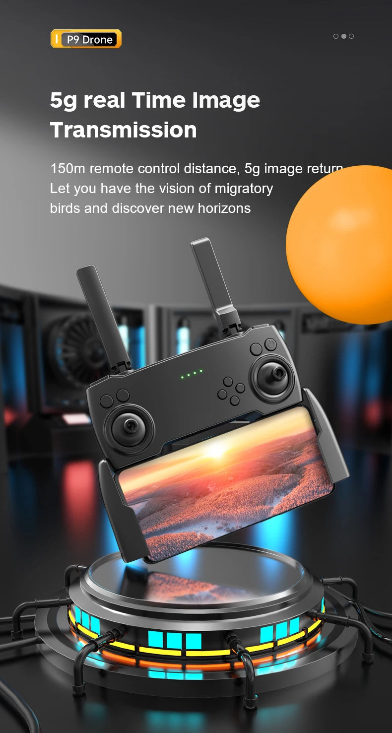 P9 Drone, p9 drone 5g real time image transmission 150m remote control