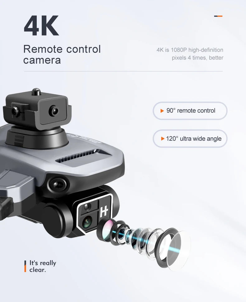 S7 Pro Drone - 4K كاميرا مزدوجة واي فاي FPV 2.4G قابلة للطي كوادكوبتر RC لعبة طائرات الهليكوبتر الهدايا 26 S7 Pro Drone, 4k remote control 4k is 1o80p high-de