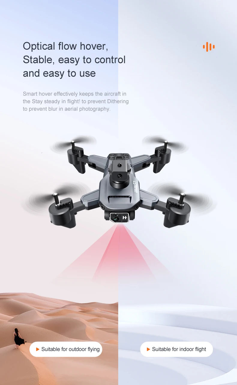 S7 Pro Drone - 4K كاميرا مزدوجة واي فاي FPV 2.4G قابلة للطي كوادكوبتر RC لعبة طائرات الهليكوبتر الهدايا 28 S7 Pro Drone, optical flow hover, stable, easy to control and easy to use smart