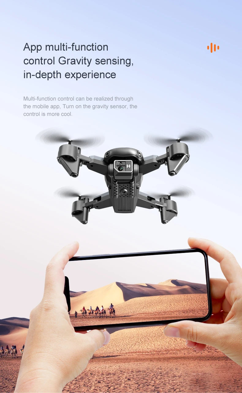 S7 Pro Drone - 4K كاميرا مزدوجة واي فاي FPV 2.4G قابلة للطي كوادكوبتر RC لعبة طائرات الهليكوبتر الهدايا 32 S7 Pro Drone, app multi-function control can be realized through the mobile app .