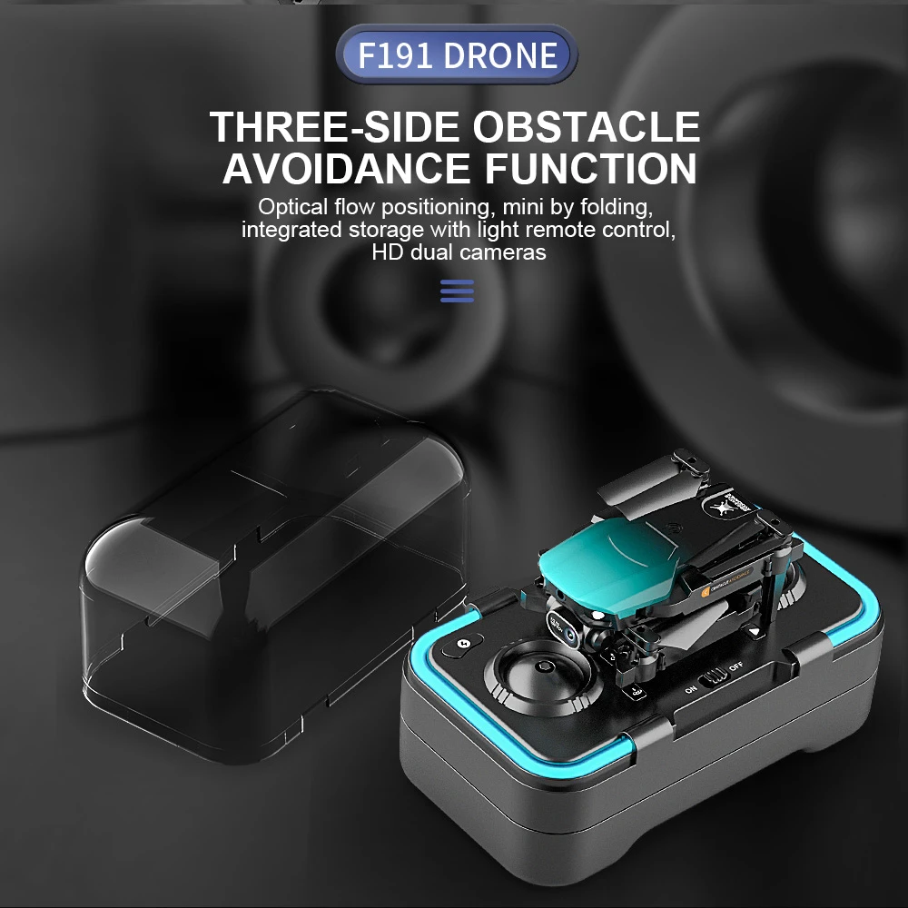 طائرة بدون طيار KBDFA F191 - 4K HD WIFI FPV 1080P كاميرا ارتفاع قابلة للطي كوادكوبتر درون Rc هليكوبتر بدون طيار لعبة هدية 45 KBDFA F191 Drone, drone f191 drone obstacle avoidance function optical flow positioning