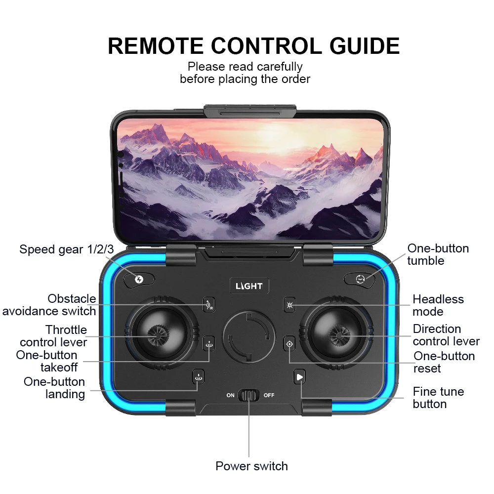 طائرة بدون طيار KBDFA F191 - 4K HD WIFI FPV 1080P كاميرا ارتفاع قابلة للطي كوادكوبتر درون Rc هليكوبتر بدون طيار لعبة هدية 53 KBDFA F191 Drone, speed gear 1/2/3 one-button tumble light obstacle headless avoid