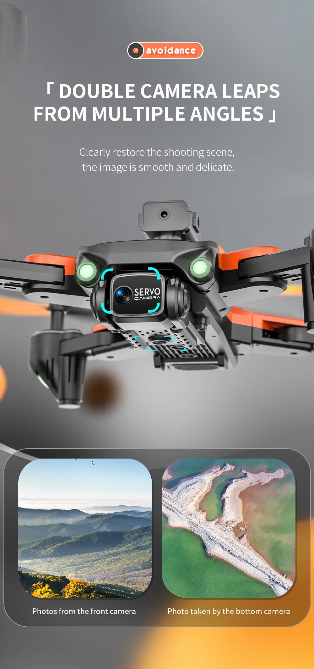 XS011 Drone, the image is smooth and delicate servo cmea