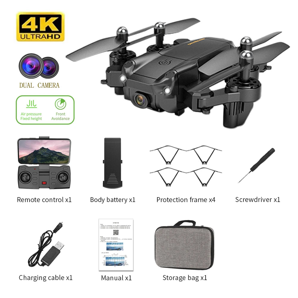 S27 Drone, 4k ultrahd dual camera jil air pressure front fixed