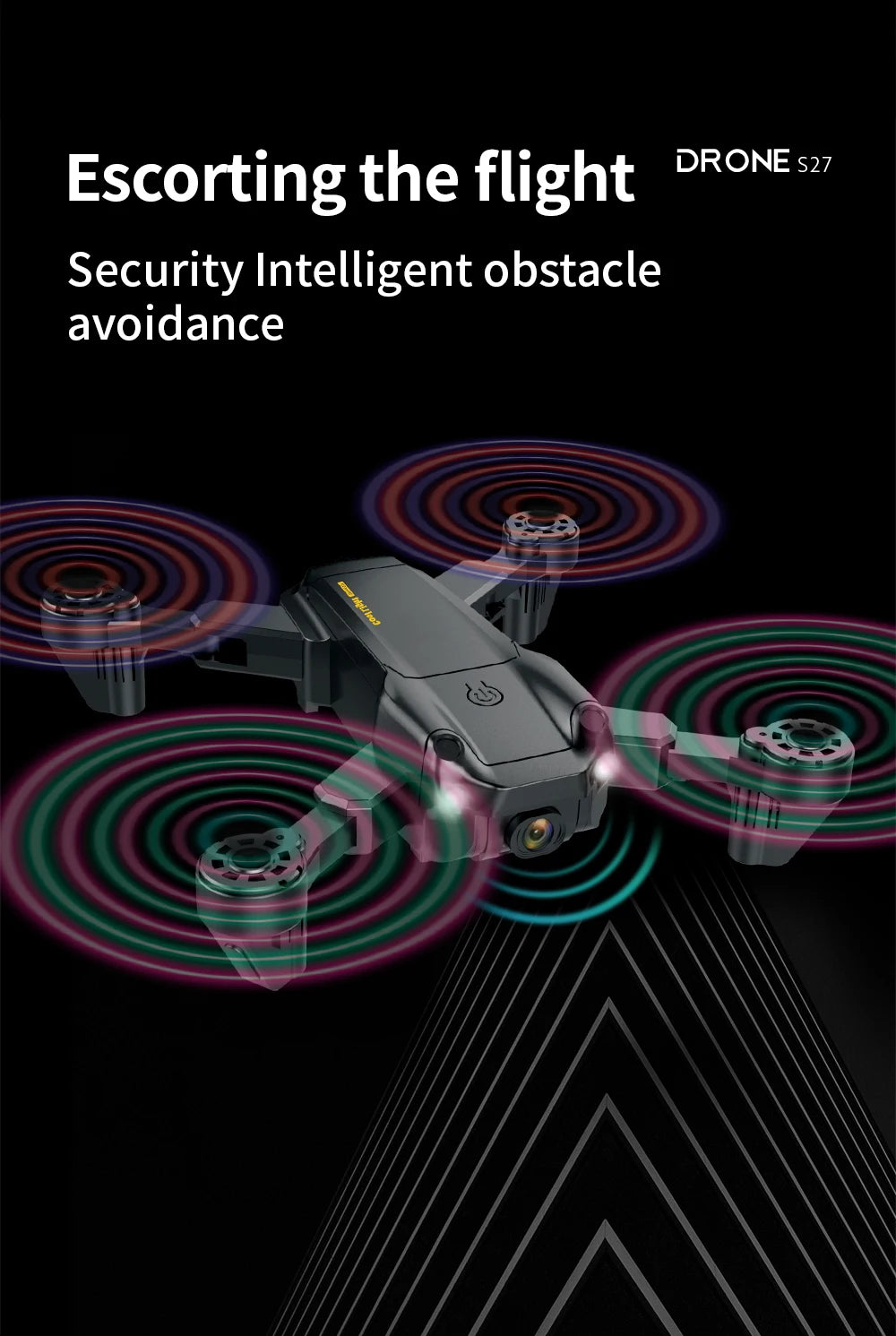S27 Drone, drone 527 escorting the flight security intelligent obstacle avoid
