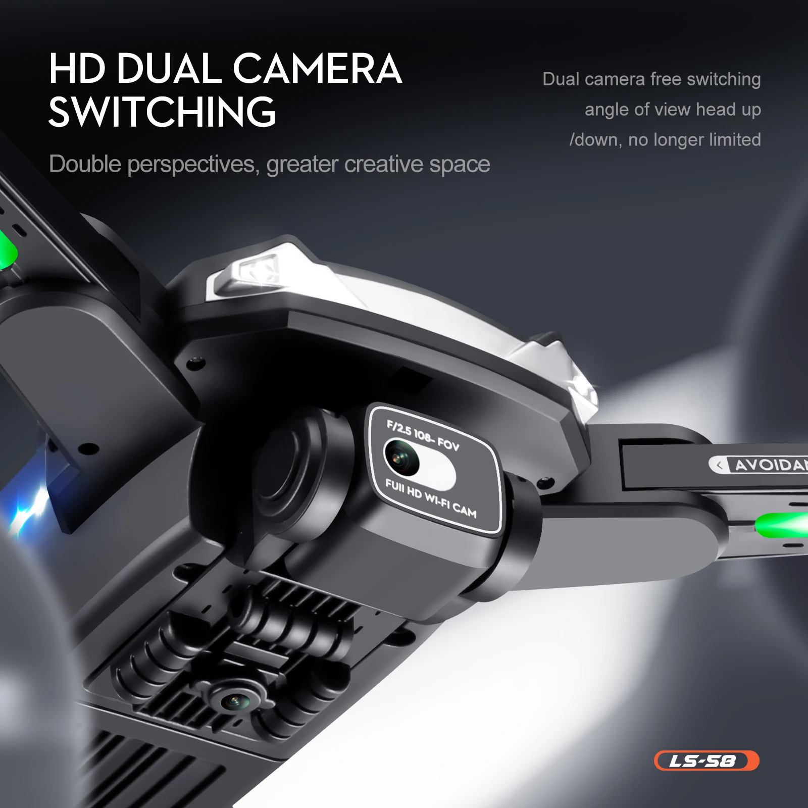 طائرة بدون طيار KBDFA LS58 - مع نظام تحديد المواقع 4K عالي الدقة وكاميرا مزدوجة طائرات بدون طيار احترافية قابلة للطي RC هليكوبتر واي فاي FPV ارتفاع عقد هدية لعبة بدون طيار 15 KBDFA LS58 Drone