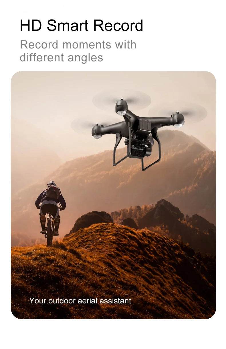 S32T Pro Drone - 8K RCWiFi Camera 4K HD قابلة للطي احترافية RC Quadcopter Helicopter High Hold Mode FPV Long Fly Helicopter 24 S32T Pro Drone, hd smart record moments with different angles your outdoor aerial assistant