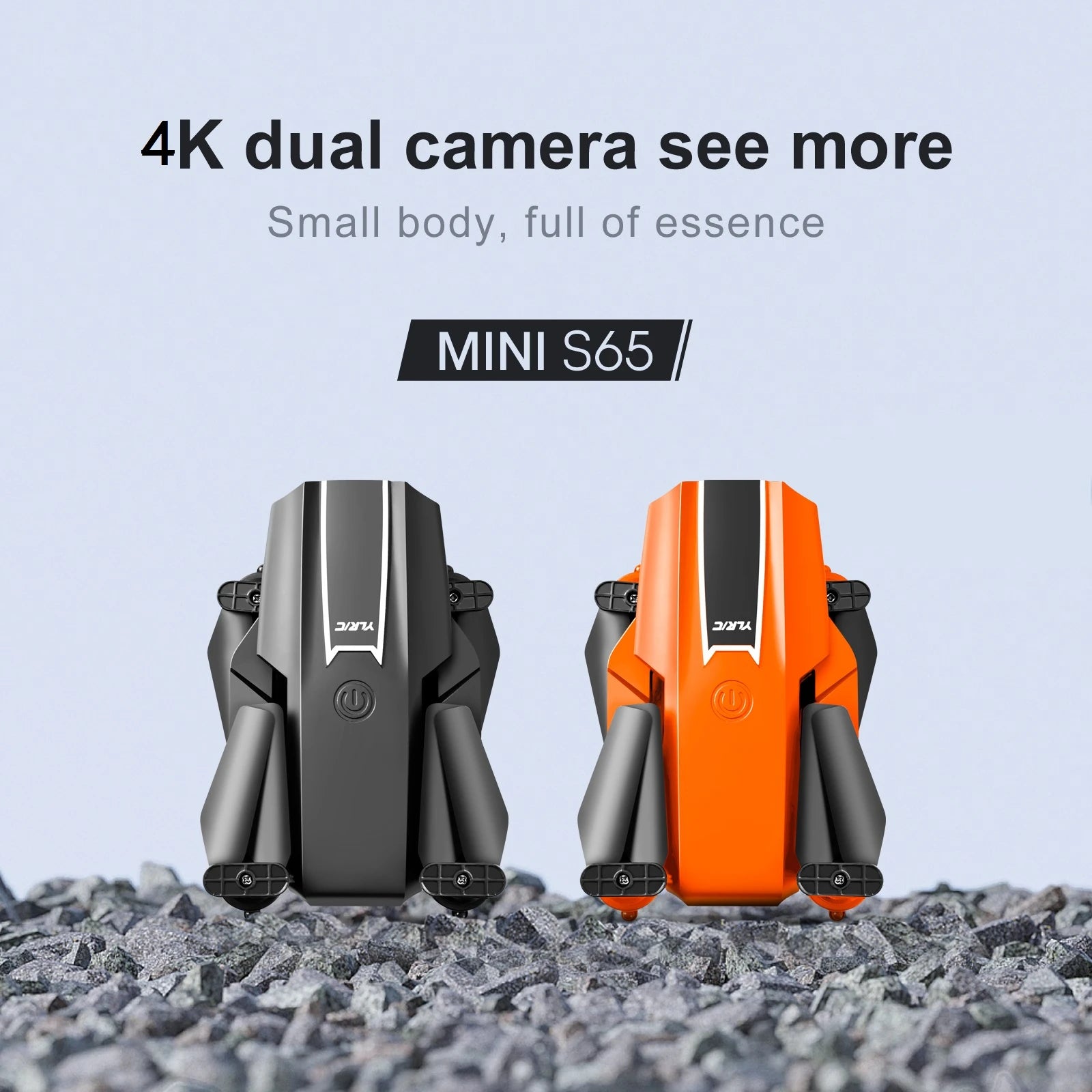 KBDFA S65 4K Mini Drone - HD WIFI FPV 1080P ارتفاع الكاميرا مع تثبيت RC قابلة للطي كوادكوبتر درون Rc هليكوبتر بدون طيار لعبة هدية 28 lightweight and safe: mini, lightweight and easy to carry