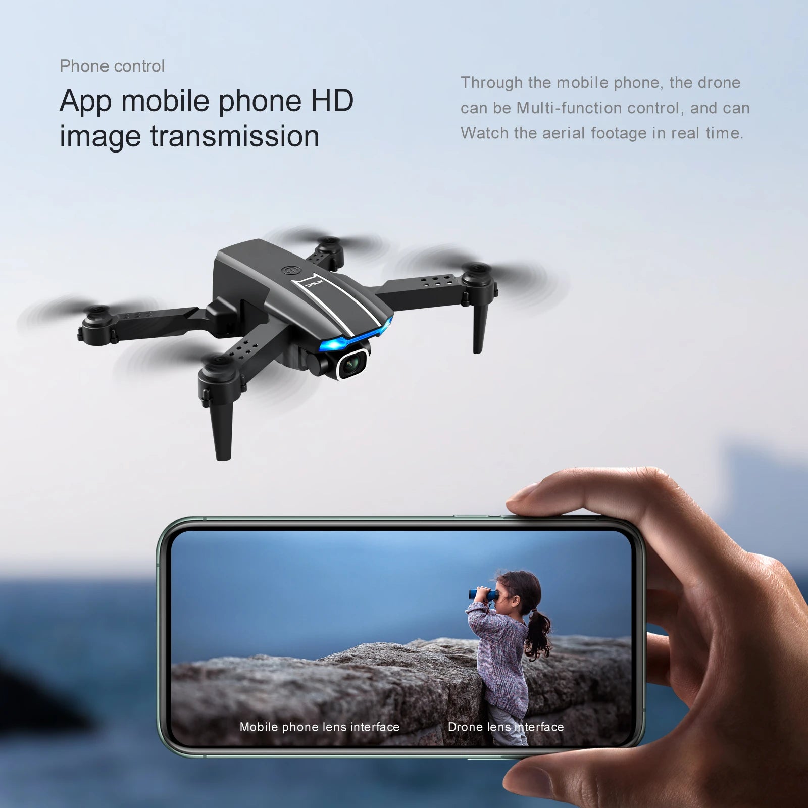 KBDFA S65 4K Mini Drone - HD WIFI FPV 1080P ارتفاع الكاميرا مع تثبيت RC قابلة للطي كوادكوبتر درون Rc هليكوبتر بدون طيار لعبة هدية 39 KBDFA S65 4K Mini Drone, drone app mobile phone hd can be multi-function control,