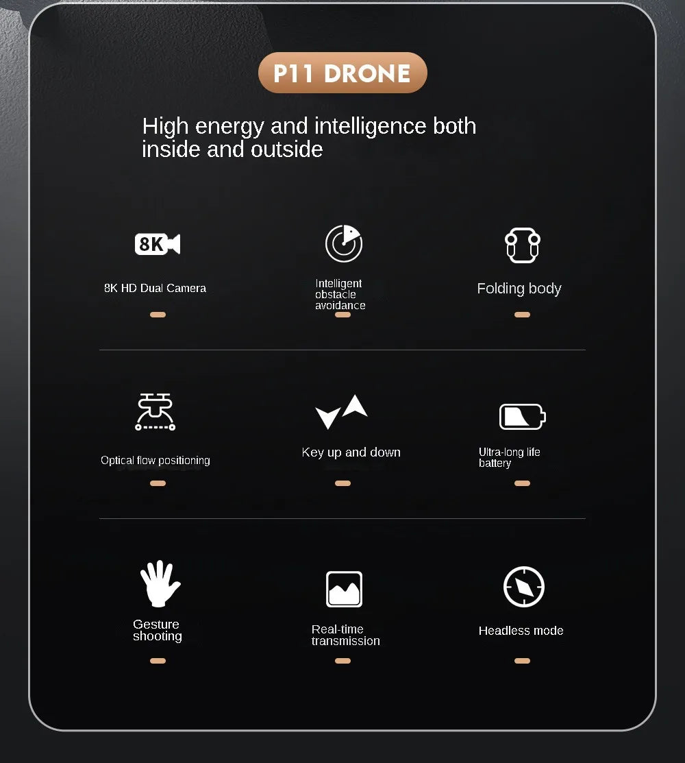 P11 Drone, p11 drone high energy and intelligence both inside and outside 8k