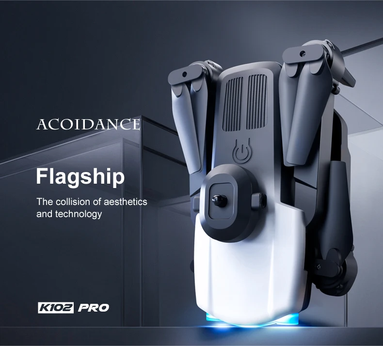 K102 Pro Drone - UAV رباعية الاتجاه OA 4K كاميرا مزدوجة واي فاي RC هليكوبتر FPV تحديد المواقع التدفق البصري لعبة التصوير الجوي بدون طيار هدية 13 K102 Pro Drone, acoidance flagship the collision of aesthetics and technology