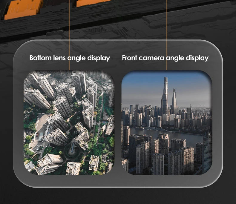 Dron 5G GPS Drone, bottom lens angle display front camera angle