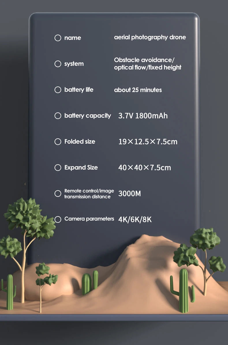 Dron 5G GPS Drone, name aerial photography drone obstacle avoidance/ system optical flow/fixed height
